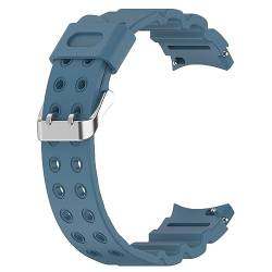 Stilvolles und atmungsaktives, schweißfestes Silikon-Uhrenarmband, perfekt für mehrere Samsung Watch Classic-Modelle Armbanduhr Damen Schwarz (Blue, One Size) von Tmianya