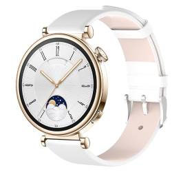 Tmianya Stilvolles Ersatzarmband für mehrere Modelle elektronischer Smartwatches, die mit Smartwatch kompatibel sind Luxusuhr Für Herren (White, One Size) von Tmianya