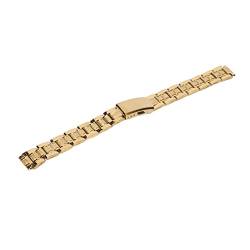 Tnfeeon Edelstahl-Uhrenarmband, Doppelverschluss-Schnalle, Sicheres Ersatz-Uhrenarmband, Praktisch für Smartwatches (16mm) von Tnfeeon