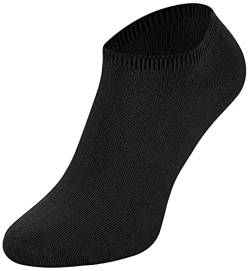 Tobeni 10 Paar Damen Herren Sneaker Socken Füsslinge Baumwolle Spitze ohne Naht Unisex Farbe Schwarz Grösse 43-47 von Tobeni