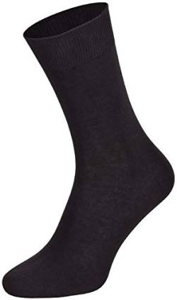 Tobeni 10 Paar Herrensocken Business Socken 100% Baumwolle Spitze ohne Naht Farbe Anthrazit Grösse 43-46 von Tobeni