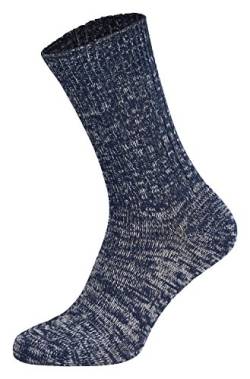 Tobeni 5 Paar Original Jeans Socken Herrensocken Arbeitssocken Baumwollsocken nahtlos Farbe Blau Grösse 39-42 von Tobeni