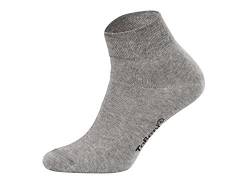 Tobeni 8 Paar Damen Herren Kurzsocken Quarter Socks Unisex Socken Kurz ohne Gummi Farbe Grau Grösse 35-38 von Tobeni