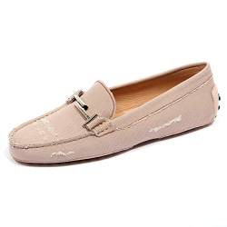 F9662 Mocassino Donna Fabric Tod’S Light pink ABRADED Loafer Shoe Woman [36.5] von Tod's