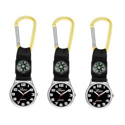 Toddmomy 3St modische Uhren Krankenschwester Uhr antike Tasche Bergsteigeruhr einfache Uhren Dual-Use-Uhr beiläufig Anschauen Taschenuhr Männer und Frauen von Toddmomy