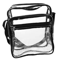 Toddmomy 3st Transparente Damentasche Durchsichtige Umhängetasche Kulturbeutel Für Damen Klare Kuriertasche Klare Tragetasche Windeltasche Klar Lunchpaket PVC Reisen Unternehmen Geldbörse von Toddmomy