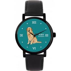 Toff London Beige Golden Retriever-Hundeuhr von Toff London