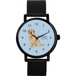 Toff London Beige Golden Retriever-Hundeuhr von Toff London