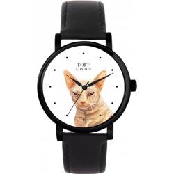 Toff London Beige Sphynx Katzenkopfuhr von Toff London