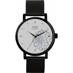 Toff London Blaue Dahlie-Blumenuhr von Toff London