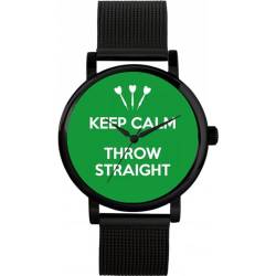 Toff London Grüne Keep Calm Throw Straight Uhr von Toff London