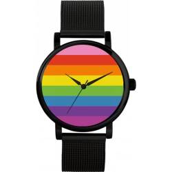 Toff London Pride Original Armbanduhr mit Regenbogen-Stolzflagge von Toff London