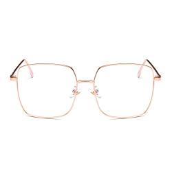 Anti Blaulicht Brille Rechteckig Vintage Metall Unisex Transparente Linsen Blaulichtfilter Für Computer/Smartphones/Tablets von Tofox