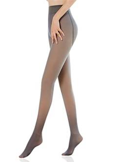 Tofox 200g für 5-20°C Pantyhose Wärmende Fleece Strumpfhose Verdickte Leggings Halb blickdichte Strumpfhose gefüttert Stützstrumpfhose von Tofox