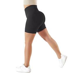 Tofox Kurze Sporthose Damen Blickdicht Elastisch Sporthose Shorts Hotpants für Yoga Fitness Freizeit Sport Shorts Damen für Fitness Yoga von Tofox