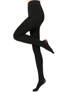 Tofox Pantyhose Wärmende Fleece Strumpfhose Verdickte Leggings Halb blickdichte Strumpfhose gefüttert Stützstrumpfhose von Tofox