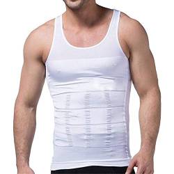 Tofox Unterhemd Herren verstecken Mann Kompression Shirt Weste Männer Shapewear Flatten Ganze Abdomen von Tofox