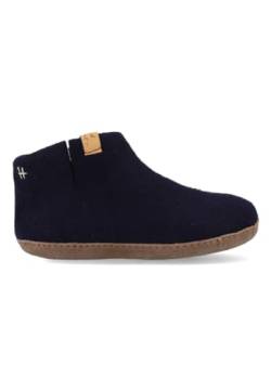 Tofvel Mula Wollfilz-Pantoffel Navy Blue (EU Schuhgrößensystem, Erwachsene, Numerisch, M, 37) von Tofvel