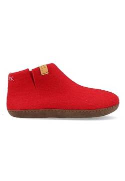 Tofvel Mula Wollfilz-Pantoffel Red (EU Schuhgrößensystem, Erwachsene, Numerisch, M, 38) von Tofvel