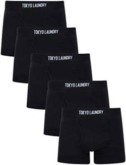 Clovelly (5 Pack) Boxer Shorts Set in Jet Black – Tokyo Laundry - S von Tokyo Laundry