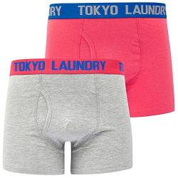 Deas (2 Pack) Boxer Shorts Set in Pink Marl/Light Grey Marl - Tokyo Laundry - M von Tokyo Laundry
