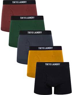 Koman (5 Pack) Cotton Sports Boxer Shorts Set in Autumn – Tokyo Laundry - XXL von Tokyo Laundry