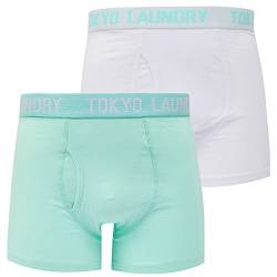 Lammie (2 Pack) Boxer Shorts Set in Blue Tint/White - Tokyo Laundry - M von Tokyo Laundry