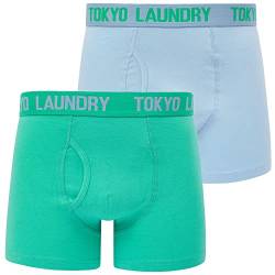 Lumber 2 (2 Pack) Boxer Shorts Set in Blue Bell/Atlantis - Tokyo Laundry - M von Tokyo Laundry