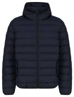 Tamary Quilted Puffer Jacket with Hood in Sky Captain Navy - Tokyo Laundry - XL von Tokyo Laundry