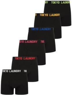 Tokyo Laundry Herren (6er Pack) Boxershorts Set, Papa Schwarz, M von Tokyo Laundry