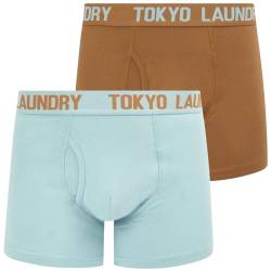 Tokyo Laundry Herren Boxershorts, Schwarz, 2er-Pack, Hillside - Braun-Blau, XL von Tokyo Laundry