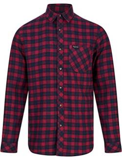 Tokyo Laundry Herren-Hemd aus Flanell, Baumwolle, langärmelig, Yoho – Rumba Red, S von Tokyo Laundry