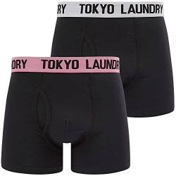 Trader (2 Pack) Boxer Shorts Set in Bright White/Sachet Pink - Tokyo Laundry - L von Tokyo Laundry