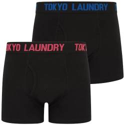 Walkers 2 (2 Pack) Boxer Shorts Set in Princess Blue/Raspberry - Tokyo Laundry - L von Tokyo Laundry