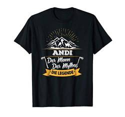 Andi personalisiertes Geschenk, Mann Mythos Legende T-Shirt von Tolle Geschenkideen und originelle Geschenke