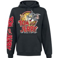 Tom And Jerry Kapuzenpullover - Cartoon Logo - S bis XXL - für Männer - Größe M - schwarz  - EMP exklusives Merchandise! von Tom And Jerry