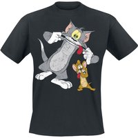 Tom And Jerry T-Shirt - Funny Faces! - S - für Männer - Größe S - schwarz  - EMP exklusives Merchandise! von Tom And Jerry