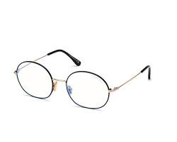 Tom Ford Brille (TF-5701-B 001) Metall schwarz glänzend - gold von Tom Ford