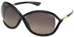 Tom Ford Damen FT0009 01D 64 Sonnenbrille, Schwarz (Nero Lucido/Fumo Polar) von Tom Ford