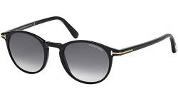 Tom Ford Herren FT0539 01B 48 Sonnenbrille, Schwarz (Nero Lucido/Fumo Grad) von Tom Ford