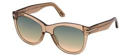 Tom Ford Sonnenbrillen WALLACE FT 0870 Shiny Light Brown/Green Shaded 54/20/140 Damen von Tom Ford