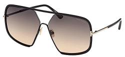 Tom Ford Sonnenbrillen WARREN-02 FT 0867 Shiny Black/Grey Brown Shaded 63/12/135 Unisex von Tom Ford