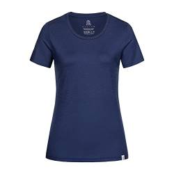 Tom Fyfe Merino T-Shirt Damen Marine M | 100% Merinowolle | Made in Europe von Tom Fyfe