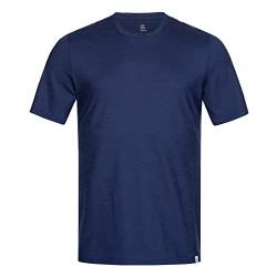 Tom Fyfe Merino T-Shirt Herren Marine M | 100% Merinowolle | Made in Europe von Tom Fyfe