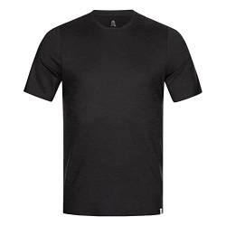 Tom Fyfe Merino T-Shirt Herren Schwarz XL | 100% Merinowolle | Made in Europe von Tom Fyfe