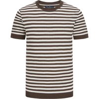 Tom Rusborg Softes Strick-T-Shirt mit Ringelstreifen und Leinenanteil von Tom Rusborg