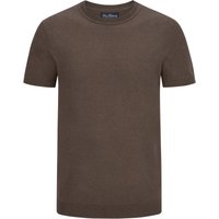 Tom Rusborg Unifarbenes Strickshirt aus Leinen-Baumwolle-Mix von Tom Rusborg