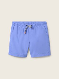 TOM TAILOR DENIM Herren Basic Badeshorts, blau, Uni, Gr. XS von Tom Tailor Denim