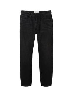 TOM TAILOR DENIM Herren Loose Fit Jeans, schwarz, Uni, Gr. 31/32 von Tom Tailor Denim