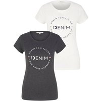 TOM TAILOR Denim T-Shirt (Packung, 2-tlg., 2-er Pack) von Tom Tailor Denim